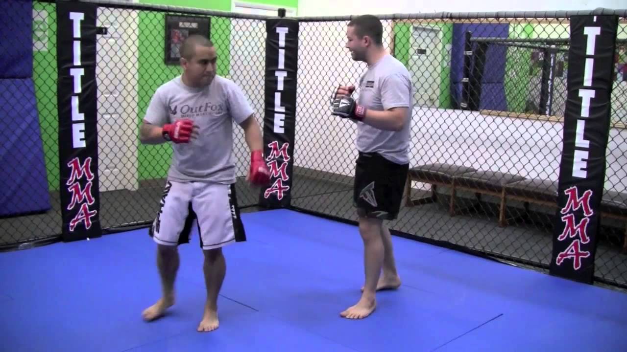 MMA Training Gyms - How To Catch The Round Kick To The Double Leg