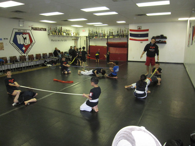Kids activity at a martial arts training in Vancouver