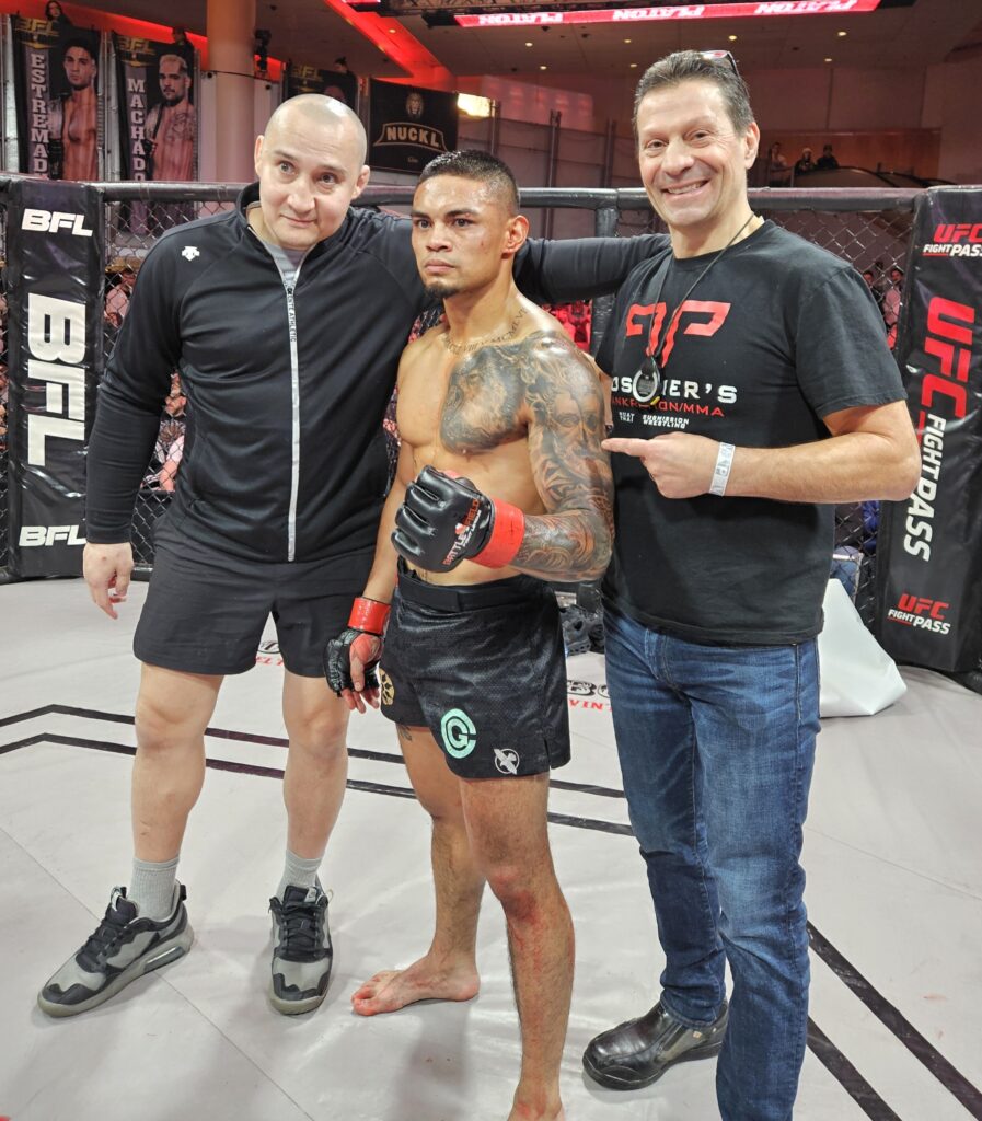 Gio Platon, Dennis Kang and Simon Posener at BFL 79 MMA Vancouver
